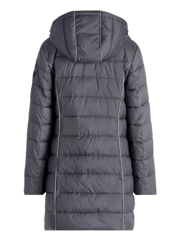 Betty Barclay Steppjacke mit abnehmbarer Kapuze in Dunkelgrau