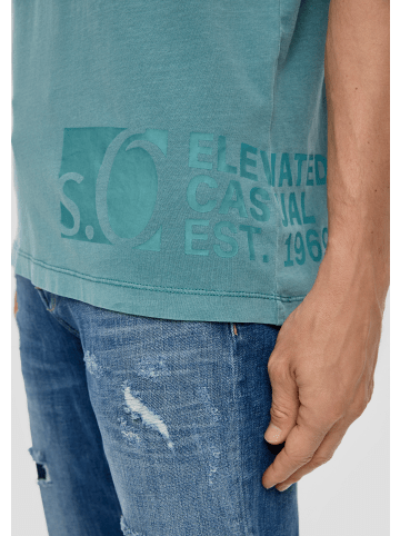 s.Oliver T-Shirt kurzarm in Petrol