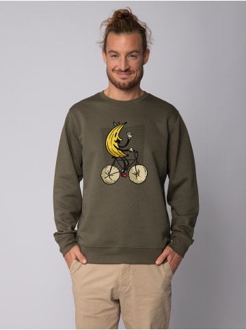 wat? Apparel Sweatshirt Banana Rider in Khaki