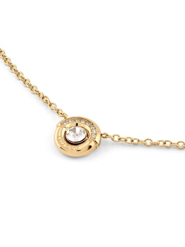 Guess Damen-Halskette Coin Pave Goldfarben
