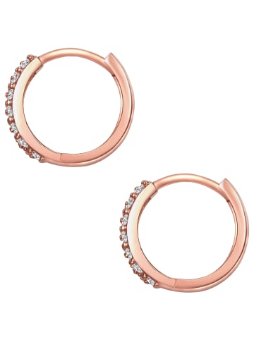 Lulu & Jane Ohrringe aus Messing Zirkonia in roségold