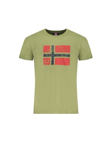 NORWAY 1963 Grünes Baumwoll-T-Shirt