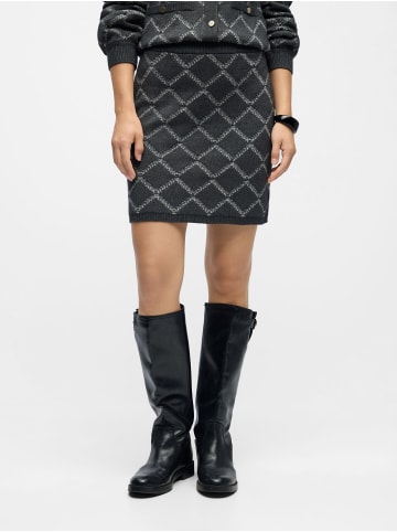 Object Minirock in Dark Grey Melange