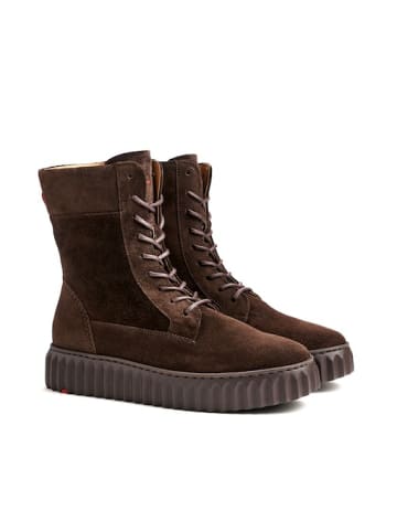 LLOYD Schnür-Stiefeletten für Damen in dunkel-braun