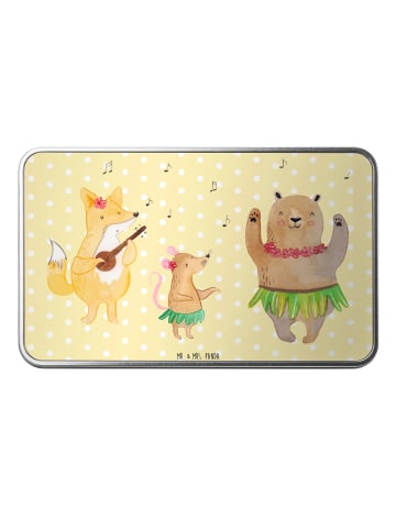 Mr. & Mrs. Panda Metalldose Waldtiere Aloha ohne Spruch in Gelb Pastell