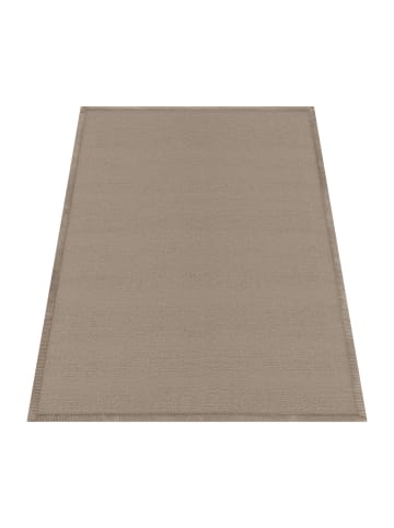 KADIMA DESIGN Hochflor Teppich waschmaschinenwaschbar Unifarben Schlafzimmer in Beige
