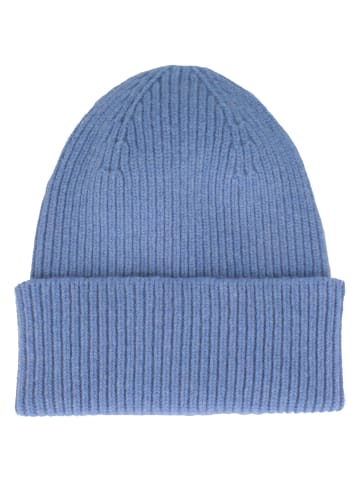 BREITER Strickmütze in blau