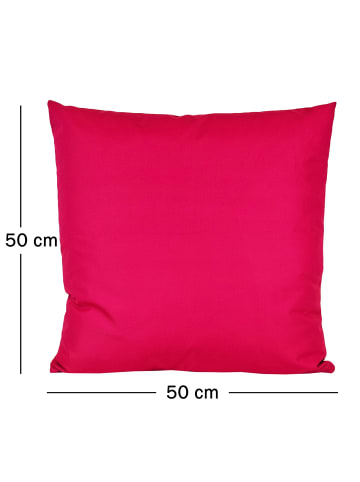 JACK Outdoor Dekokissen 50x50cm inkl. XXL Füllung in Himbeere