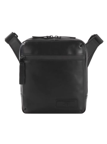 Jost Aarhus Mini Bag Umhängetasche Leder 18 cm in schwarz