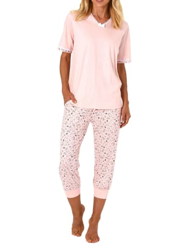 NORMANN Capri Pyjama kurzarm - 44467 in rosa