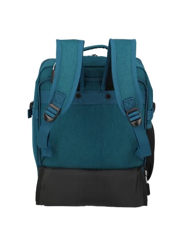travelite Kick Off 2 Rollen Rucksacktrolley 40 cm Laptopfach petrol