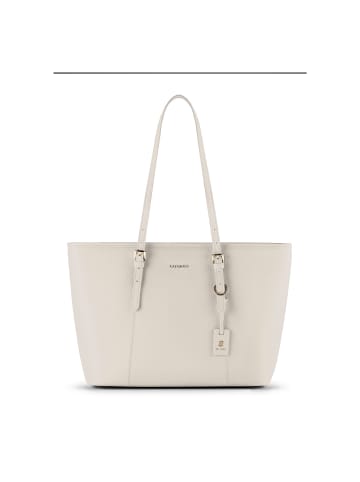 Lazarotti Bologna Leather XL Shopper Tasche Leder 35 cm in cream