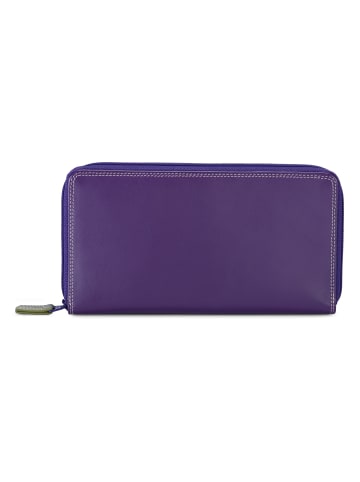 MYWALIT Medium Tri-fold Geldbörse I Leder 14 cm orchid