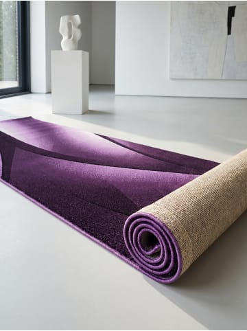 KADIMA DESIGN Teppich Kurzflor Waschbar Ombre INN Strapazierfähig OEKO-TEX in Violett