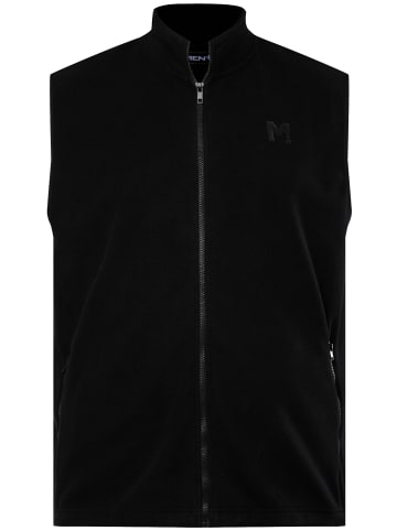 Men Plus Steppweste in schwarz
