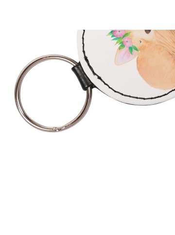 Mr. & Mrs. Panda Anhänger Wüstenfuchs Blumen ohne Spruch in Weiß