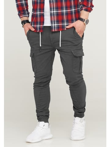 SOUL STAR Cargohose - MPVEGAS Jogger-Hose Jeanshose Stoffhose in Dunkelgrau