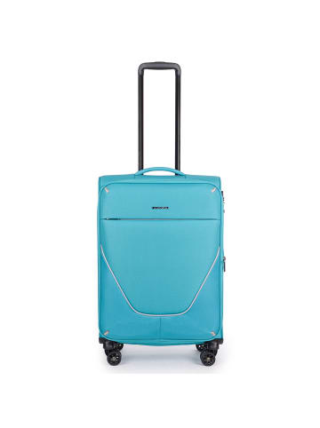 Stratic Strong 4 Rollen Trolley M 65 cm mit Dehnfalte in petrol