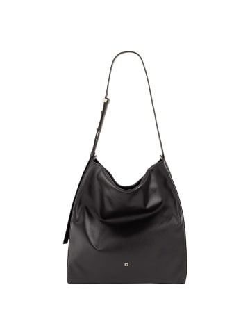 DuDu Up Schultertasche Leder 32 cm black nude