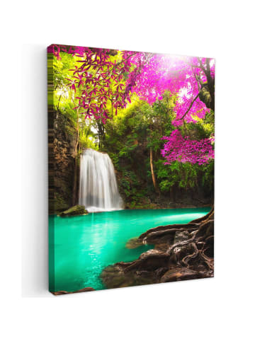 MuchoWow Leinwand bilder Magischer Wasserfall (BxH)