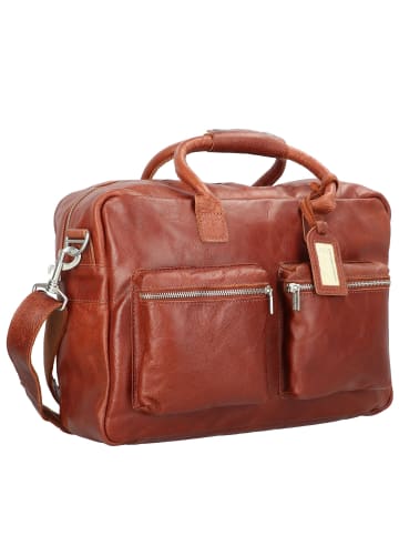 Cowboysbag Handtasche Leder 41 cm in cognac