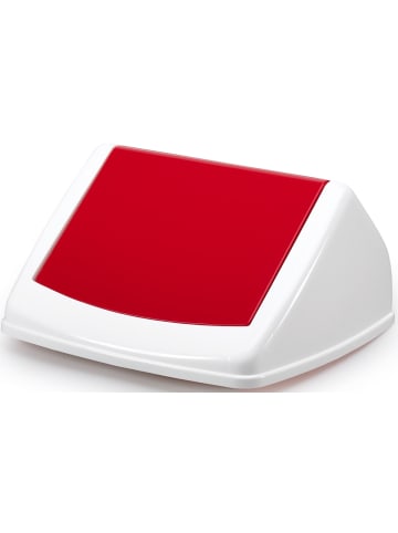 Durable Schwingdeckel Durabin Flip Lid Square 40 rot