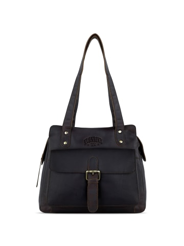 KLONDIKE 1896 Rush Zoe Schultertasche Leder 26 cm in dunkelbraun