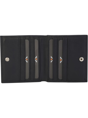 VLD VOi Leather Design Soft Robin Geldbörse Leder 9 cm in schwarz