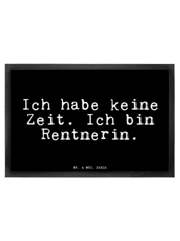 Mr. & Mrs. Panda Schmutzfangmatte Ich habe keine Zeit.... mit Sp... in Schwarz
