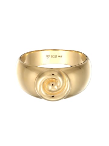 Elli Ring 925 Sterling Silber Spirale in Gold