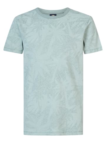 Petrol Industries T-Shirt mit Botanikmuster Surfify in Blau