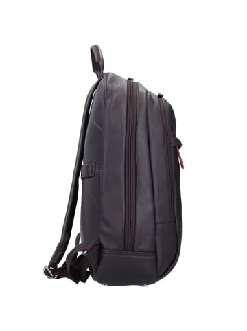 Jump Uppsala Rucksack Leder 42 cm Laptopfach in chocolat