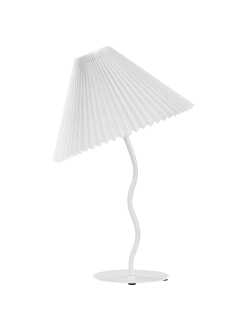 Beliani Tischleuchten ALWERO in Weiß - (W) 30 x (H) 48 x (L) 30 cm