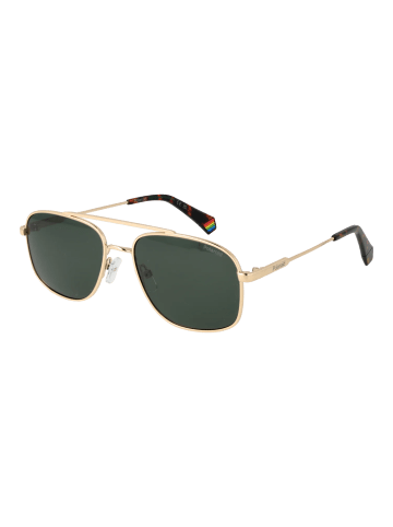 Polaroid Männer Sonnenbrille Rechtwinklig Gold