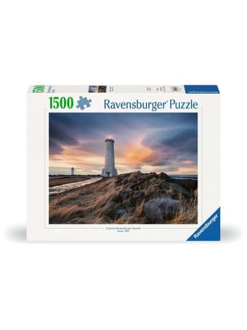 Ravensburger Puzzle 1.500 Teile Magische Stimmung über dem Leuchtturm von Akranes, Island Ab 14 Jahre in bunt
