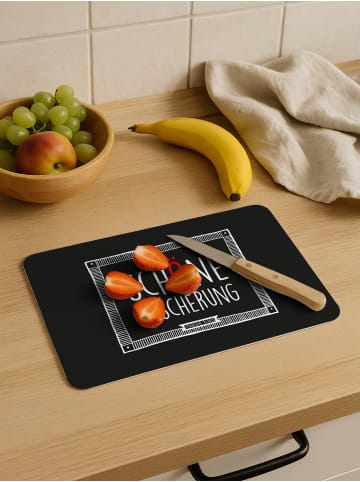 tacheles Tacheles Frühstücksbrettchen - Schöne Bescherung in schwarz