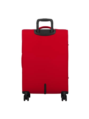 Jump Monthélys 4 Rollen Trolley 67 cm mit Dehnfalte red