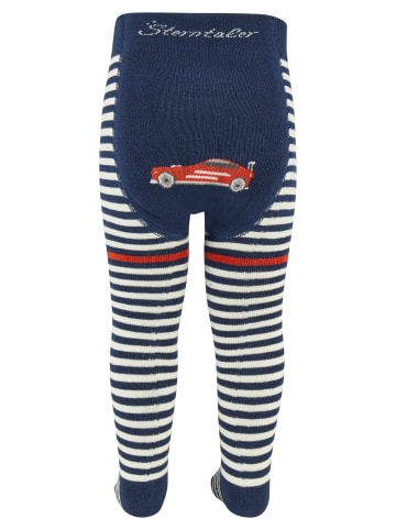 Sterntaler Krabbelstrumpfhose Auto in marineblau