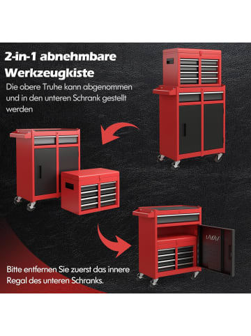 COSTWAY 2 in 1 Werkzeugwagen Abnehmbar in Andere