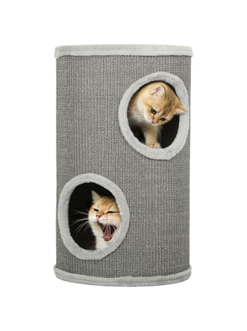 Pawhut Kratztonne Hellgrau Ø35 x 60H cm