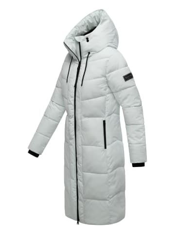 Navahoo Steppmantel Schokokuss XIV in Ice Blue
