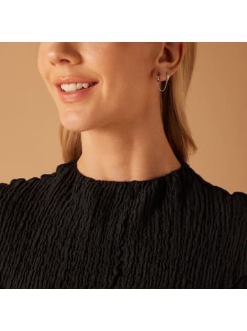 Lucardi 925 Silber Ohrringe Rund