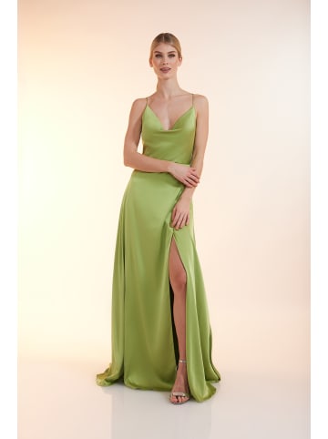 Unique Abendkleid Silky Rose Dress in Fluorite Green