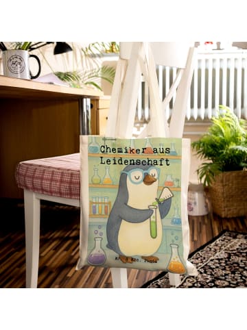 Mr. & Mrs. Panda Uni Tasche Chemiker Leidenschaft Design mit Spruch in Weiß