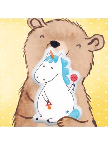 Mr. & Mrs. Panda Kissen Einhorn Baby ohne Spruch in Weiß