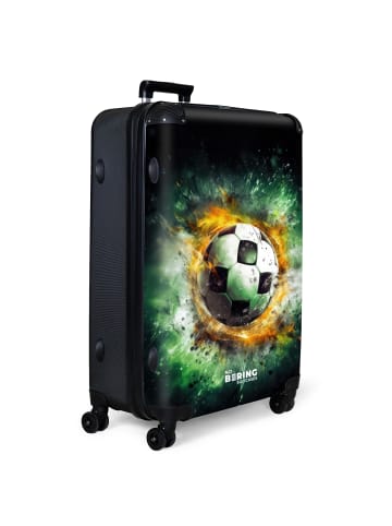NoBoringSuitCases Suitcase, Koffer, Reisekoffer Fußball orange grün