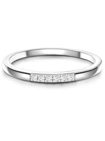 Glanzstücke München Ring Sterling Silber Zirkonia weiß in silber