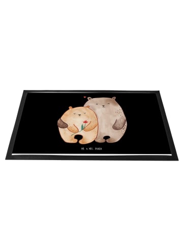 Mr. & Mrs. Panda Gummimatte Bären Liebe ohne Spruch in Schwarz