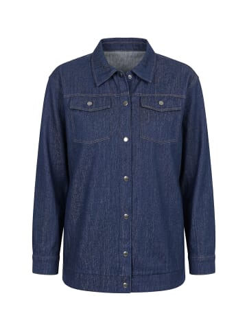MIAMODA Jeansjacke in dark blue denim