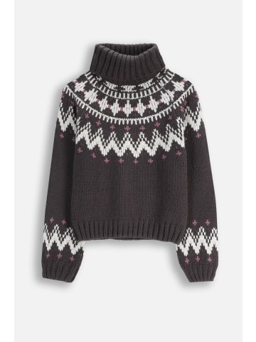 Coccodrillo Strickpullover mit Rollkragen in schwarzgrau